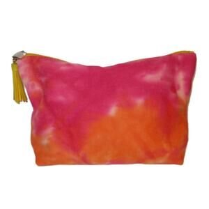 Sephora Multi Color Tie Dye Fabric Makeup Bag Cosmetic Case Pouch ~ NEW